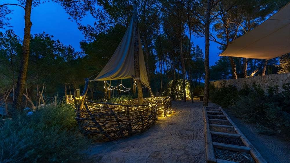 Can N Ibiza estate: landscape lighting