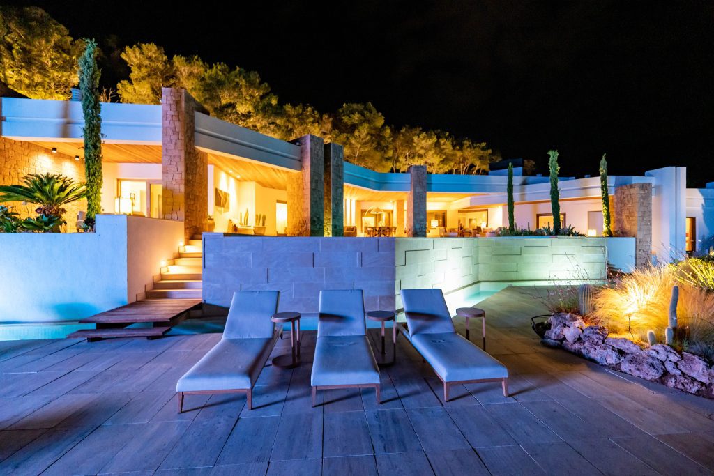 Specialist Lighting & Exterior Power Solutions at a villa