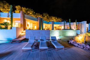 Specialist Lighting & Exterior Power Solutions at a villa